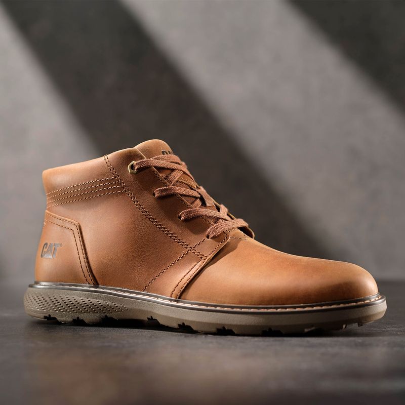 CAT - Cat Botin Hombre Cuero Cafe