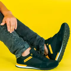 CAT - Ventura Zapatilla Urbana Hombre Cuero Negro