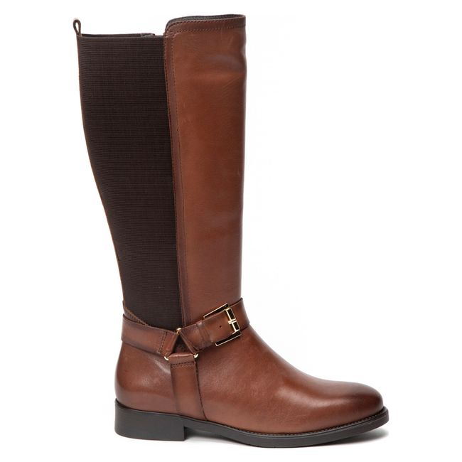 GACEL - Gacel Bota mujer cuero cafe