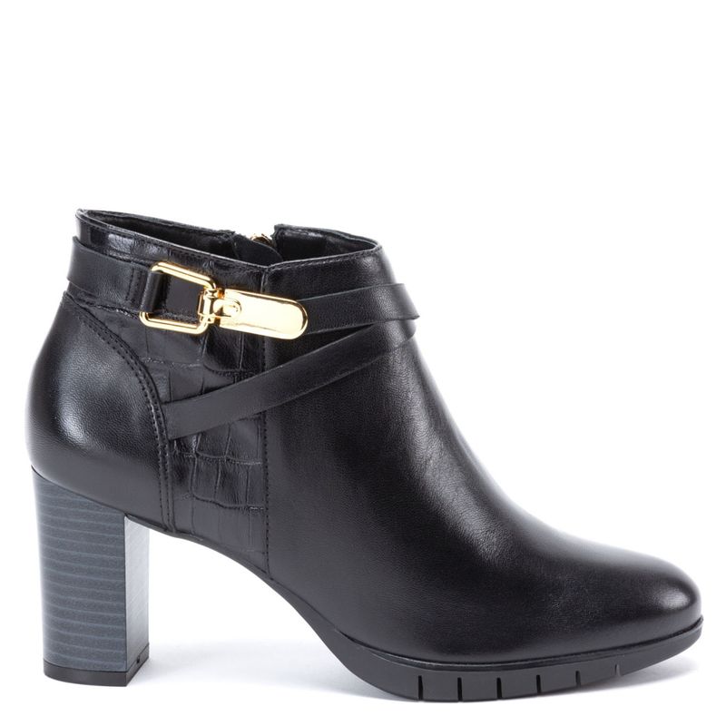 GACEL Gacel Botín Mujer Cuero Negro | falabella.com