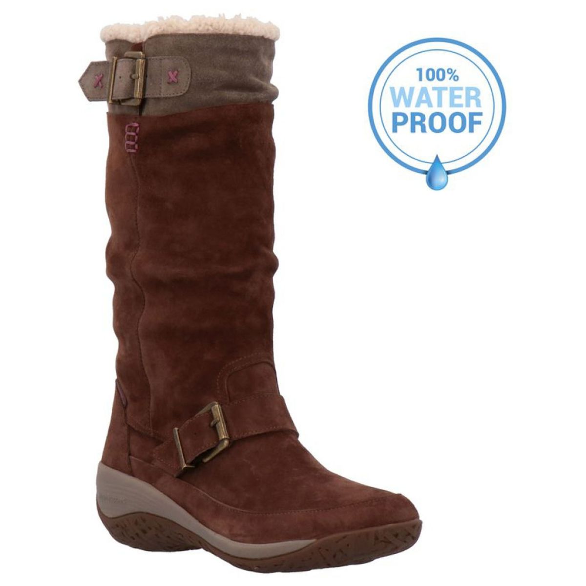 HUSH PUPPIES - Hush Puppies Bota Mujer Cuero Café