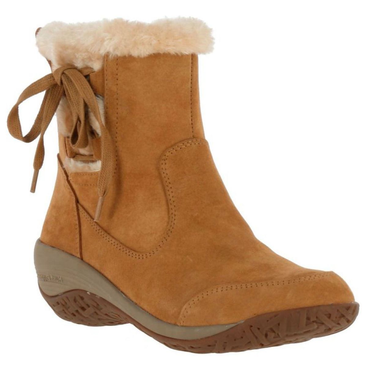 HUSH PUPPIES - Botin Mujer Cuero Café Hush Puppies