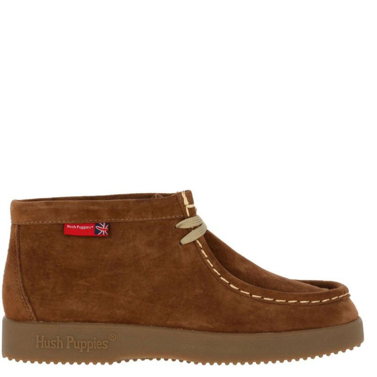 HUSH PUPPIES - Botin Mujer Cuero Café Hush Puppies