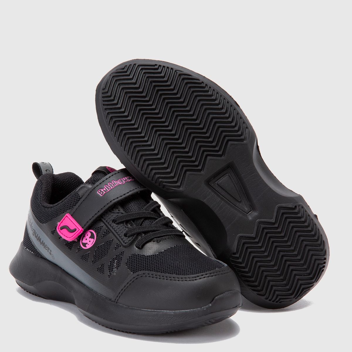 BUBBLE GUMMERS - Zapatilla Escolar Niña Negra (26 a 29) Bubble Gummers