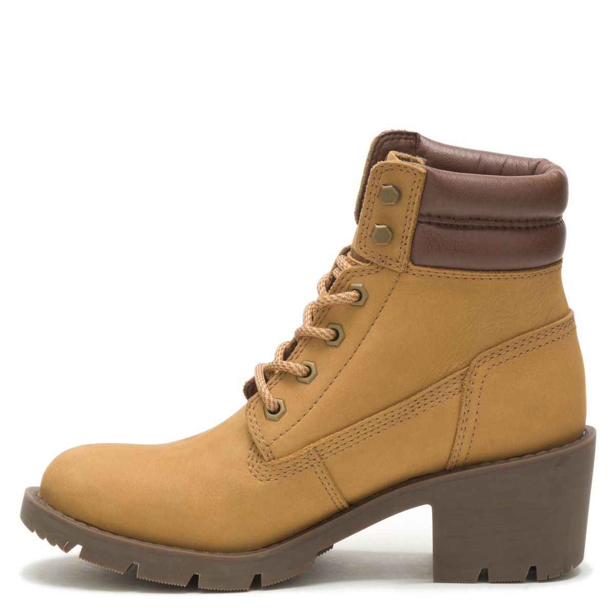 CAT - Cat Bota Mujer Cuero Beige/Khaki
