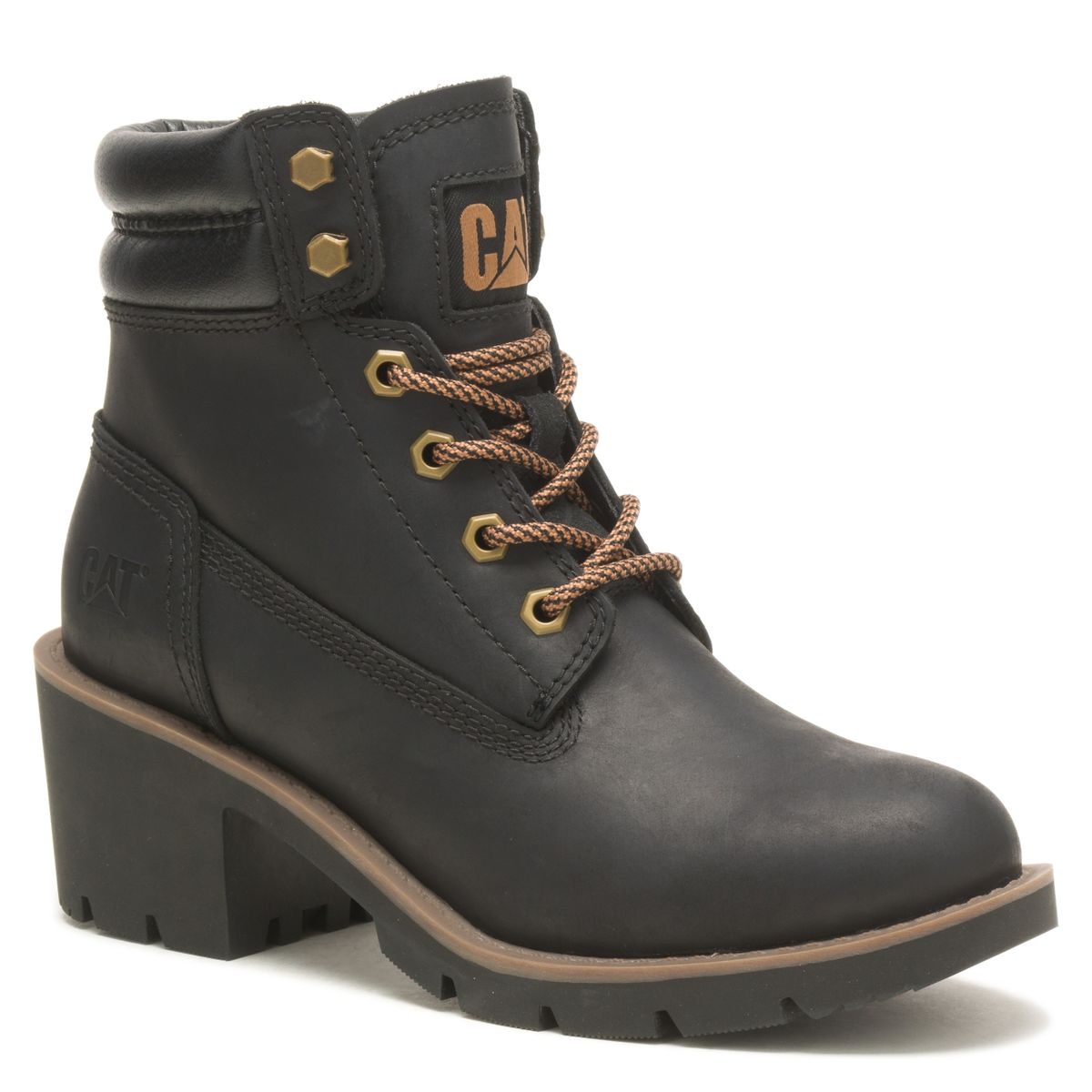 CAT - Cat Bota Mujer Cuero Negro