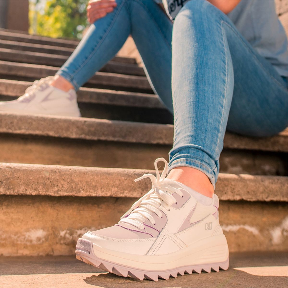 CAT - Cat Zapatilla Urbana Mujer Blanco