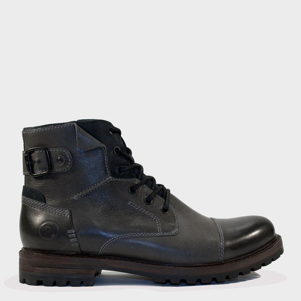 GUANTE - Guante Botin hombre cuero gris