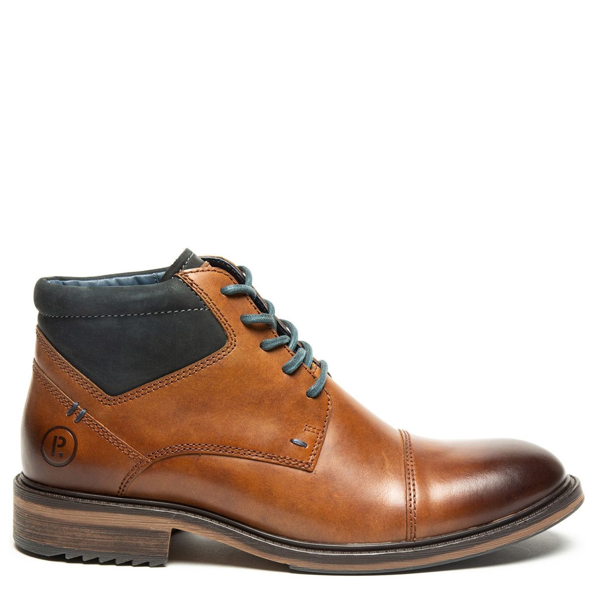 GUANTE - Botín Hombre Cuero Café Guante