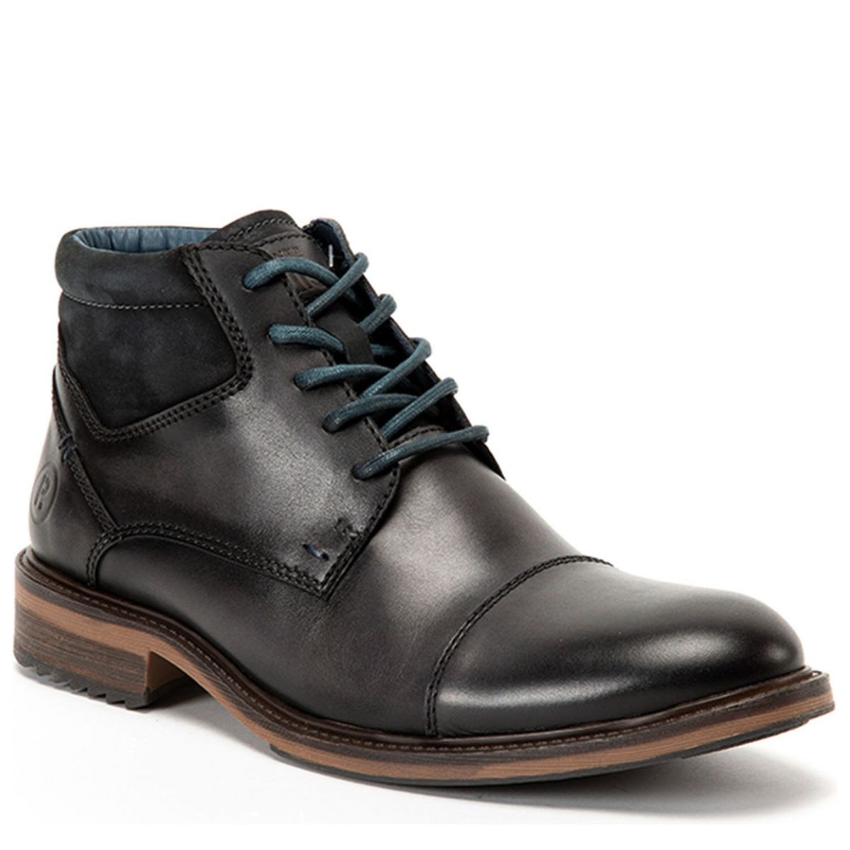 GUANTE - Botín Hombre Cuero Negro Guante