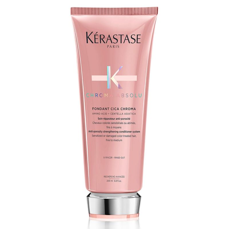 KERASTASE - Acondicionador Fortalecedor Cabello Con Color Fondant Cica Chroma Absolu 200ml Kerastase