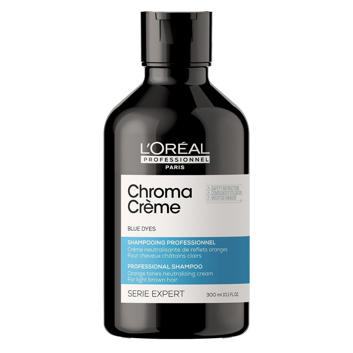 LOREAL PROFESSIONNEL - Shampoo Matizador Azul Cabello Castaño Claro O Medio Chroma Crème 300 ml  Loreal Professionnel