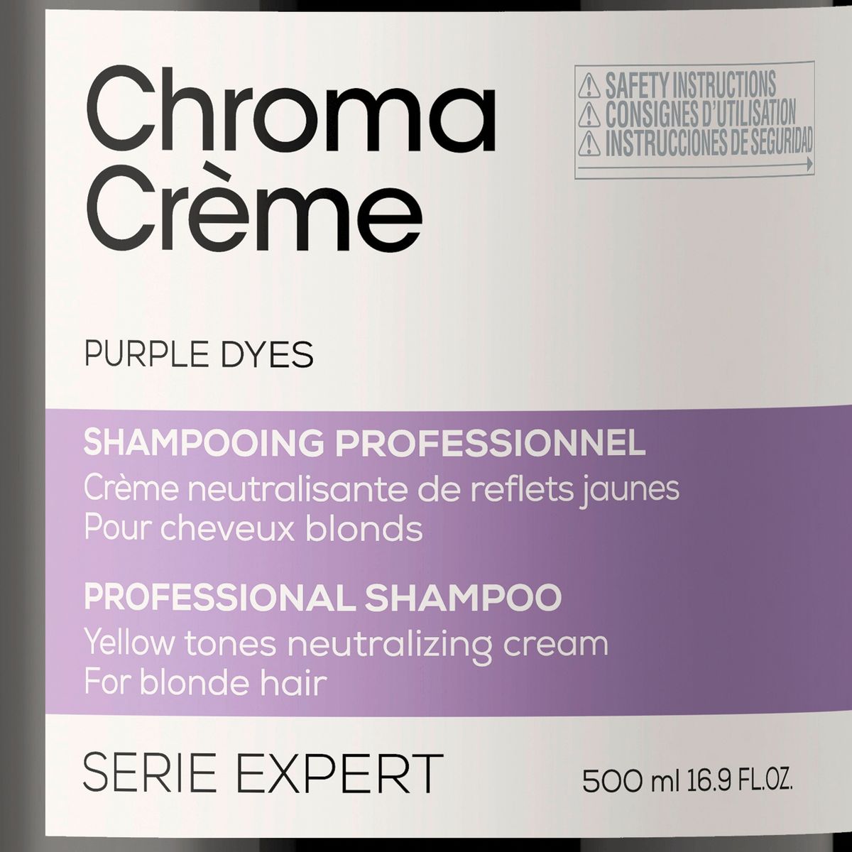 LOREAL PROFESSIONNEL - Shampoo Matizador Violeta Chroma Crème Serie Expert 500 ml  Loreal Professionnel