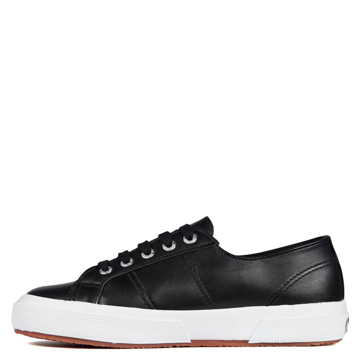 SUPERGA - Zapatilla Urbana Mujer Cuero Negro Superga