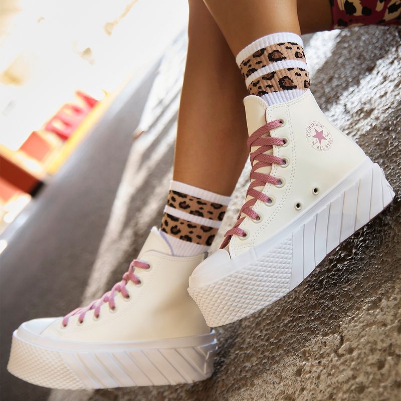 CONVERSE - Chuck Taylor All Star Lift 2X Zapatilla Urbana Mujer Beige/Khaki Converse