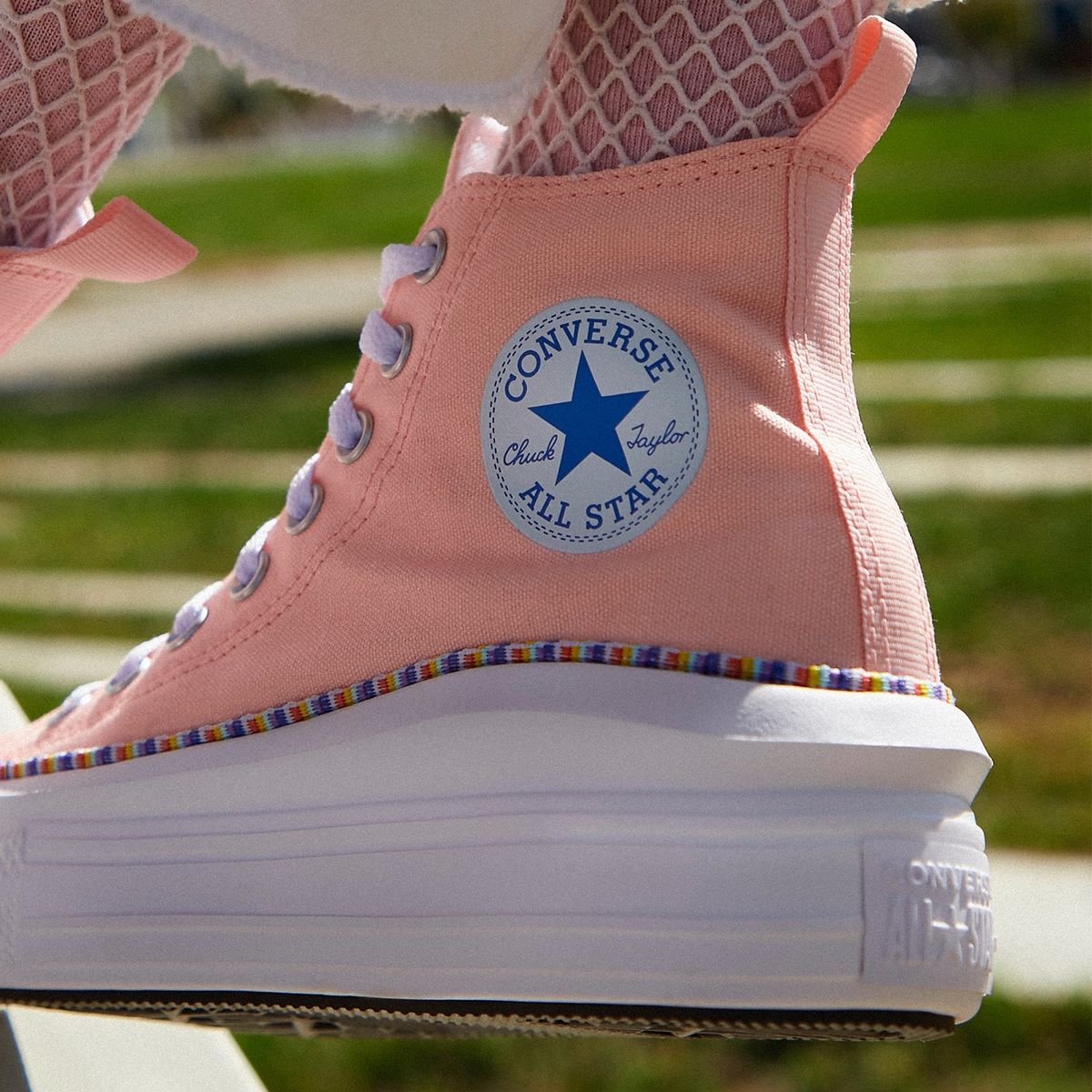 CONVERSE - Converse Chuck taylor all star move zapatilla urbana mujer rosado
