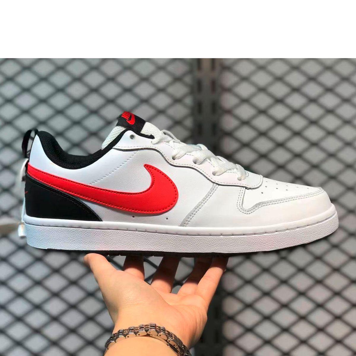 NIKE - Court Borough Zapatilla Urbana Niño Blanco Nike (34.5 a 37.5)