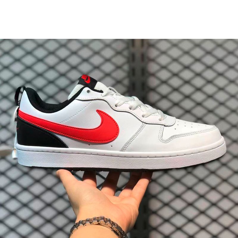 NIKE - Court Borough Zapatilla Urbana Niño Blanco Nike (34.5 a 37.5)