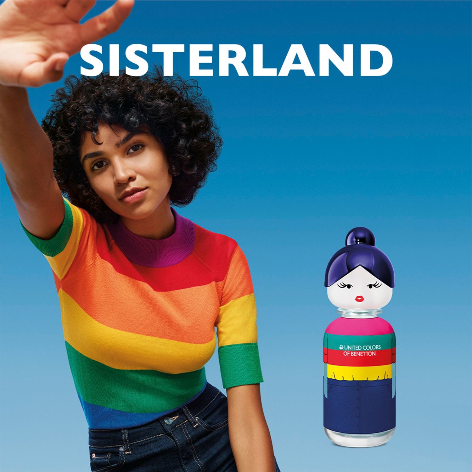 Benettonななこ BENETTON Perfume Mujer Sisterland Blue Neroli EDT 80ml BENETTON