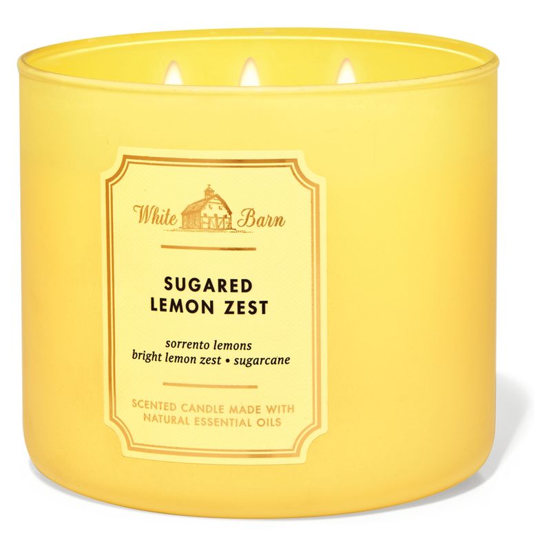 BATH & BODY WORKS - Vela Grande Sugared Lemonzest Bath & Body Works