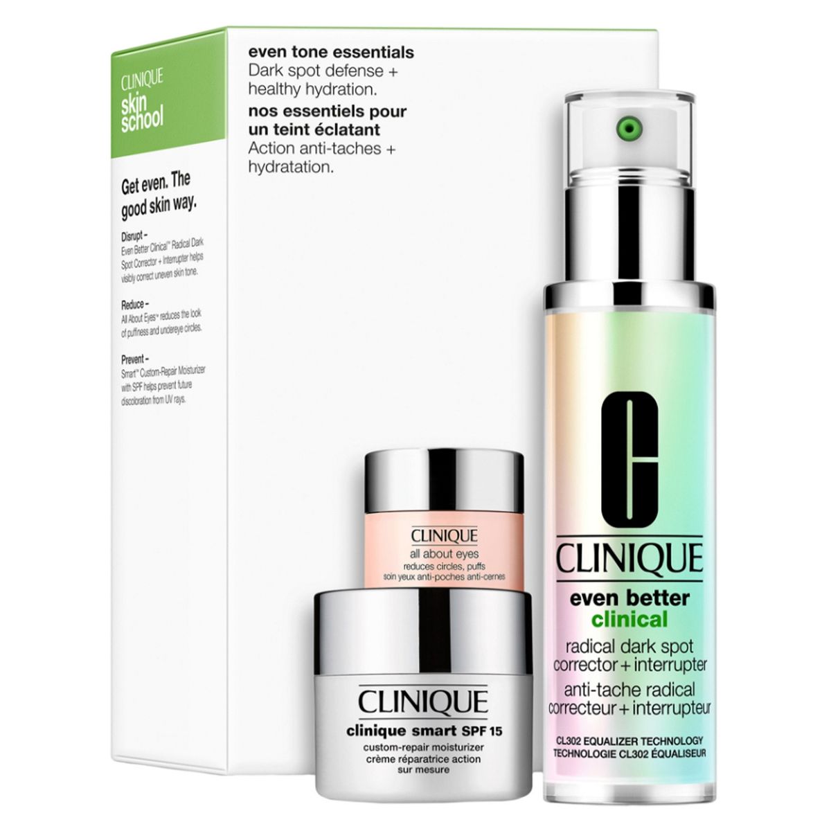 CLINIQUE - Set Tratamiento Facial Even Tone Essentials Clinique