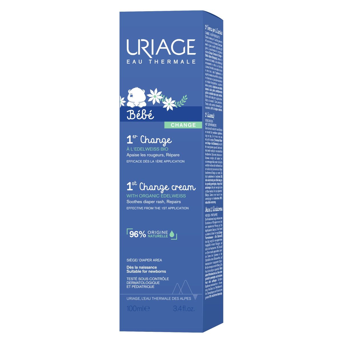 URIAGE - Crema De Cambio Pañal Hidratante 100 Ml Uriage