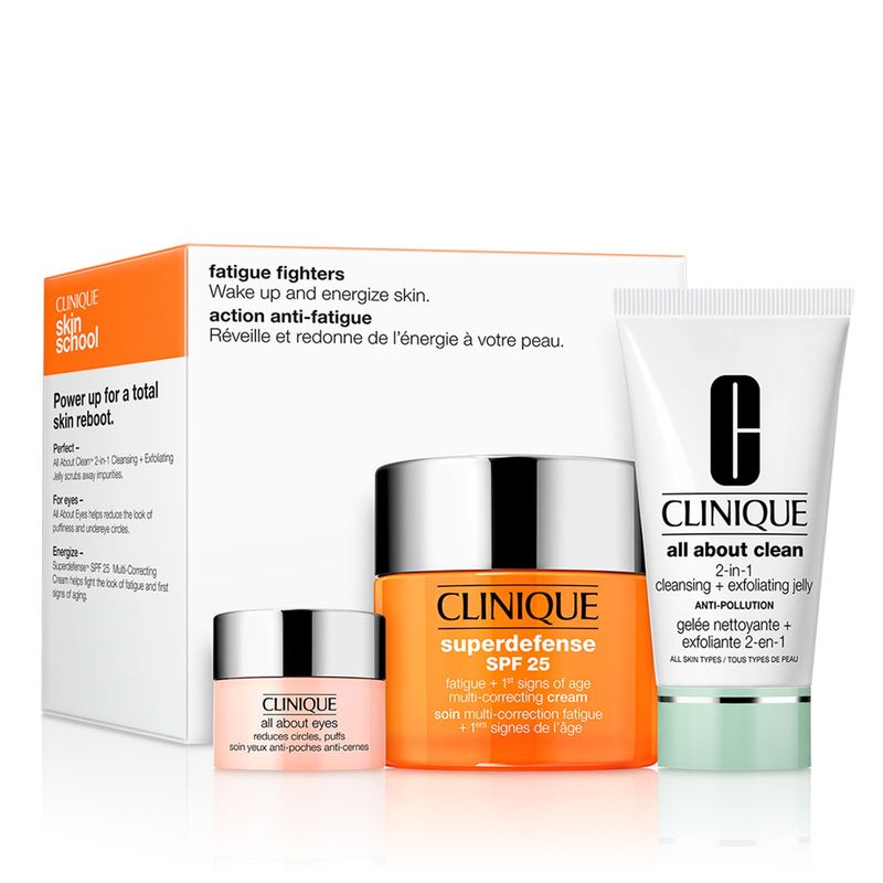 CLINIQUE - Set Tratamiento Facial Rutina Antifatiga CLINIQUE