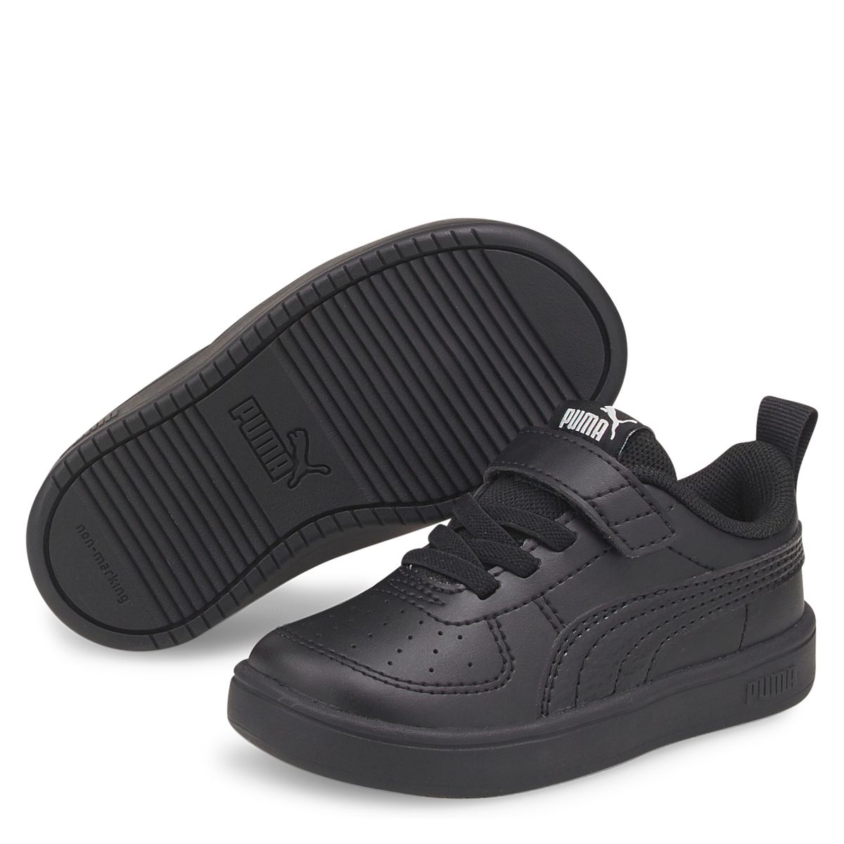 PUMA - Rickie Ac Zapatilla Urbana Niño Negro Puma