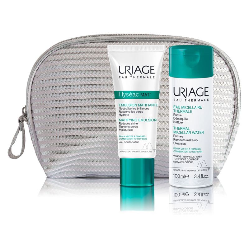 URIAGE - Estuche Hyseac Mat 40ml + Micelar Piel 100ml Mixta A Grasa