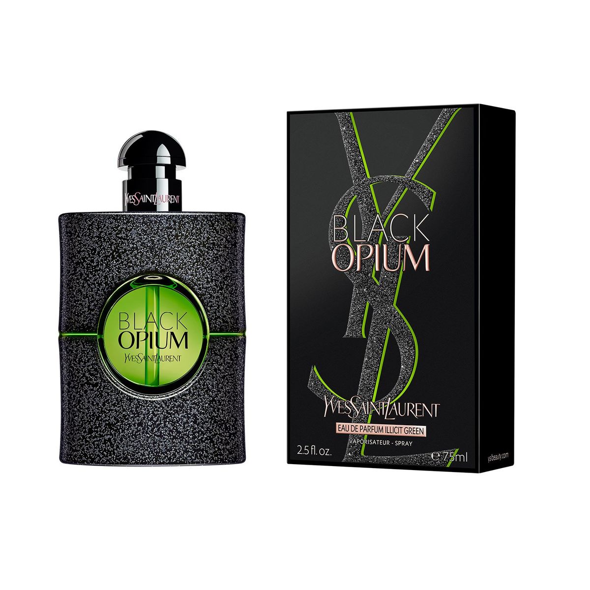 YVES SAINT LAURENT - Perfume Mujer Black Opium Illicit Green Eau de Parfum 75ml Yves Saint Laurent