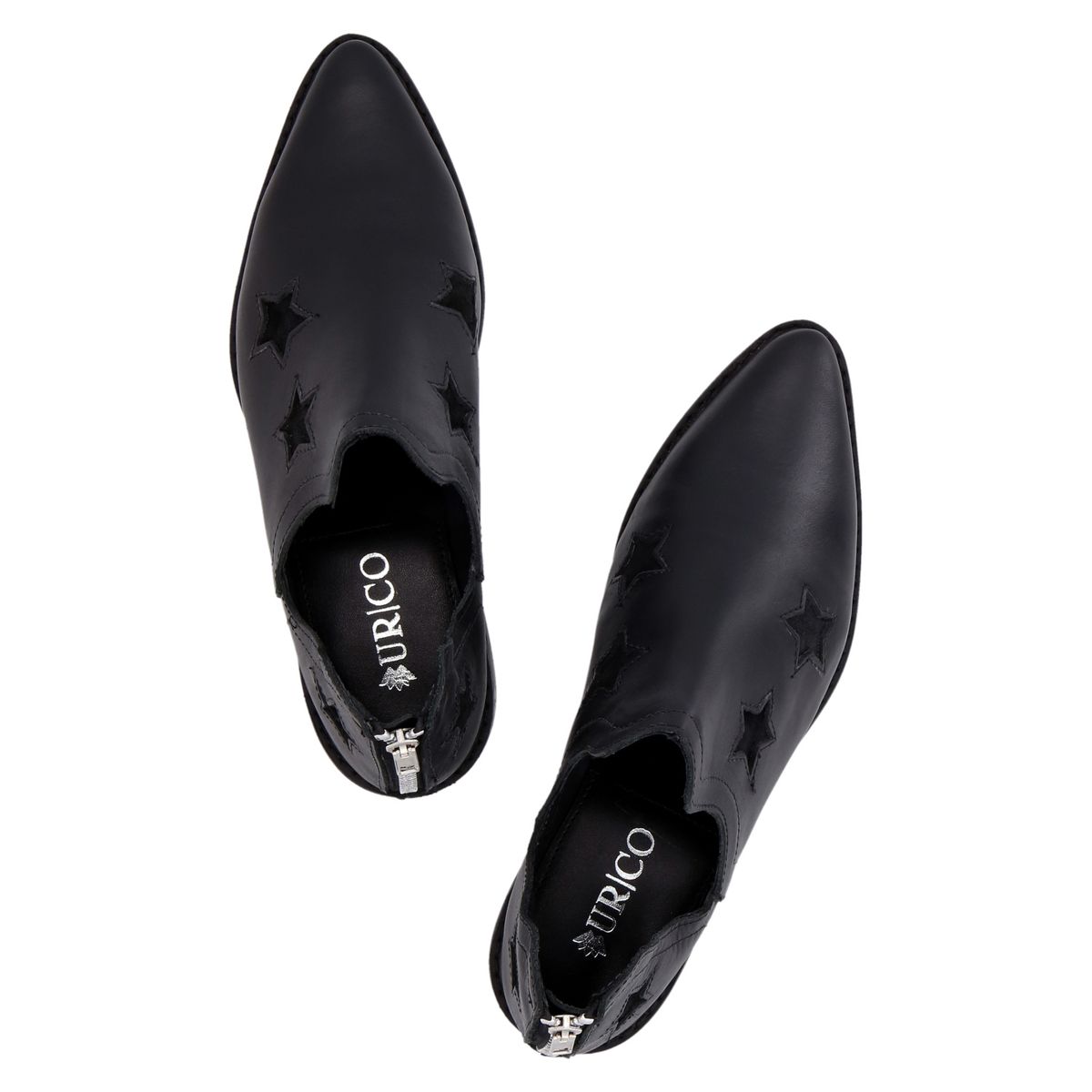 URCO - Botín Mujer Cuero Negro Urco