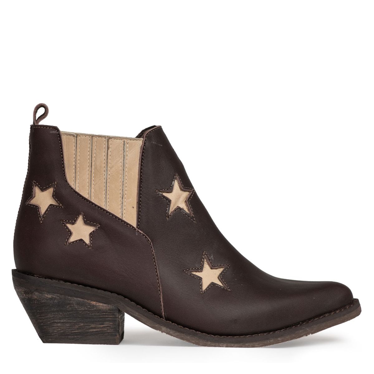 URCO - Bota Vaquera Mujer Cuero Café Urco