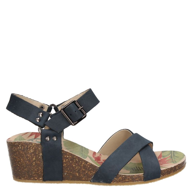 PANAMA JACK - Panama jack Sandalia mujer cuero azul