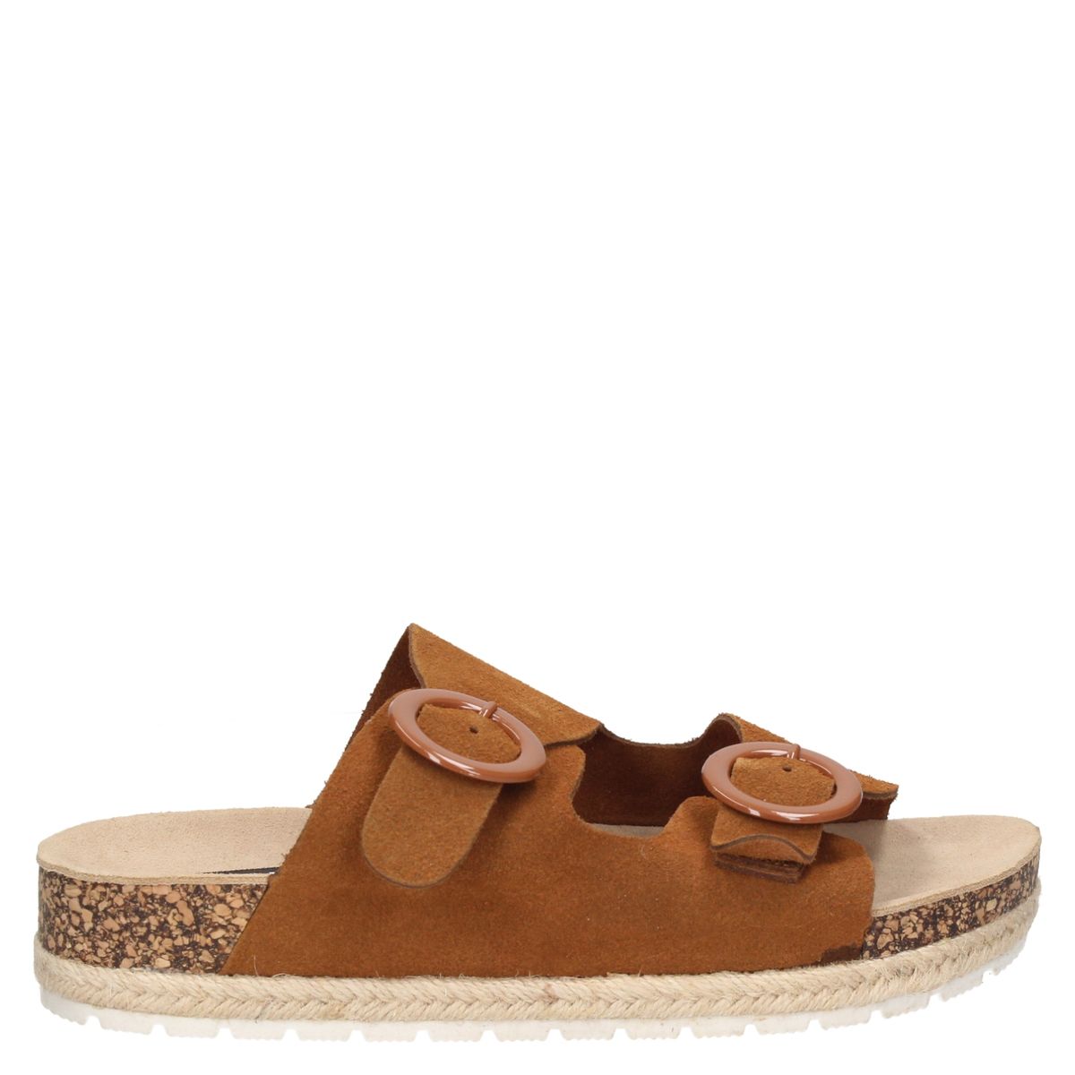 POLLINI - Sandalia Mujer Cuero Café Pollini