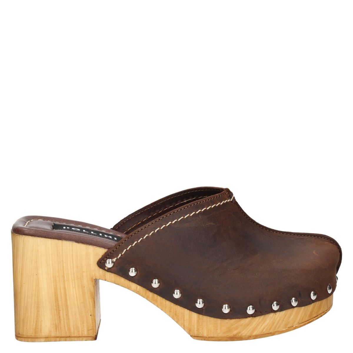 POLLINI - Sandalia Casual Mujer Cuero Beige/Khaki Pollini