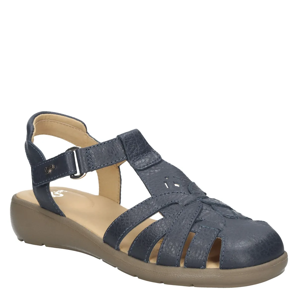 16 HRS - 16 hrs Sandalia mujer cuero azul