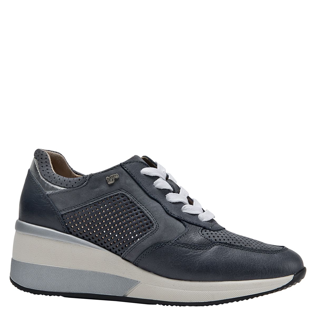 16 HRS - 16 hrs Zapatilla urbana mujer cuero azul