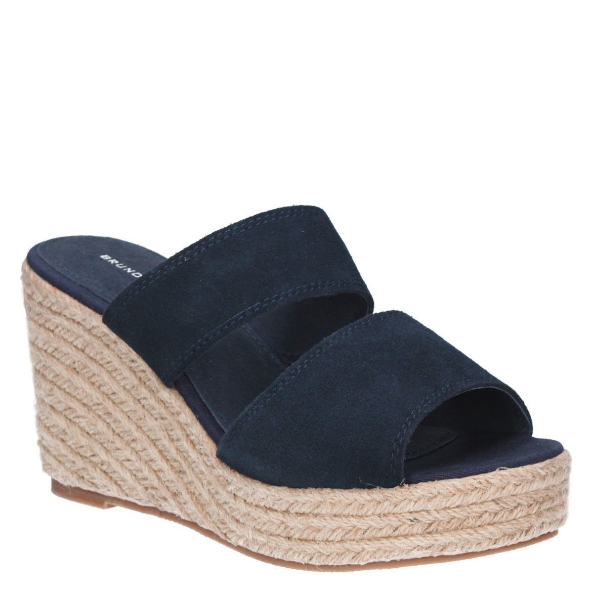 BRUNO ROSSI - Sandalia Mujer Cuero Azul Bruno Rossi