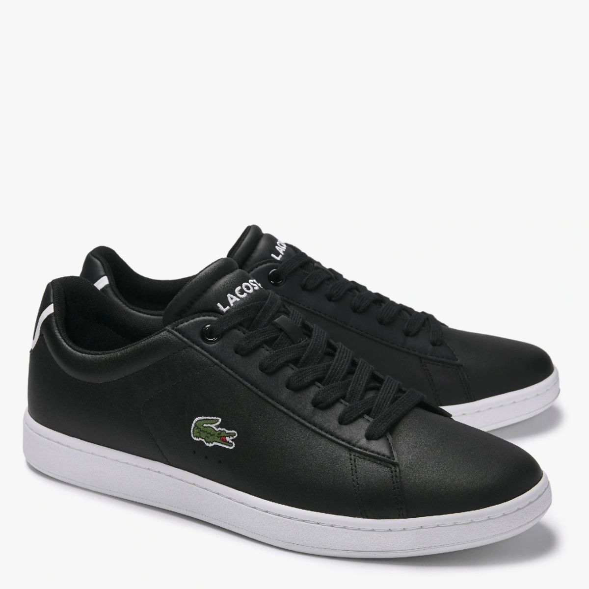 LACOSTE - Zapatilla Urbana Hombre Cuero Negro Lacoste