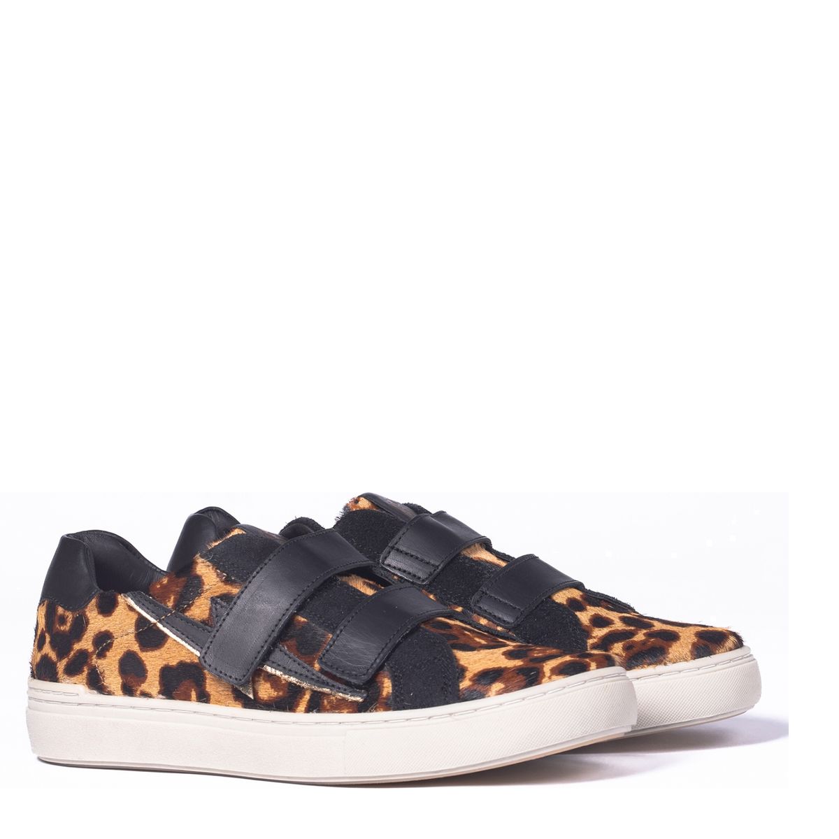 JAVIERA POCH - Zapatilla Urbana Mujer Cuero Negro Javiera Poch