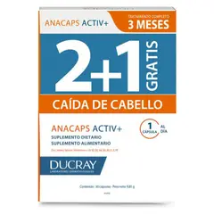 DUCRAY - Anacaps Activ + 30 Cápsulas 3x2