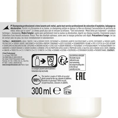 Imagen 2 del producto Shampoo Anti-Quiebre Metal Detox 300ml L'Oréal Professionnel