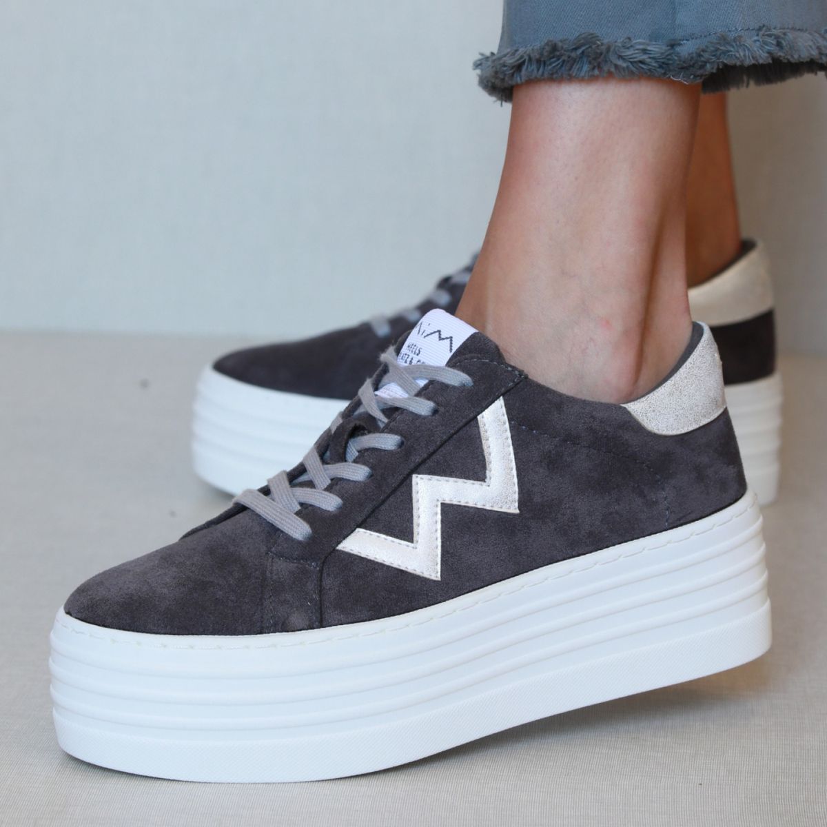 MIM - Mim Zapatilla Urbana Mujer Gris