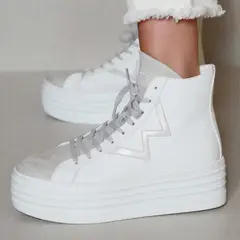 MIM - Zapatilla Urbana Mujer Cuero Negro