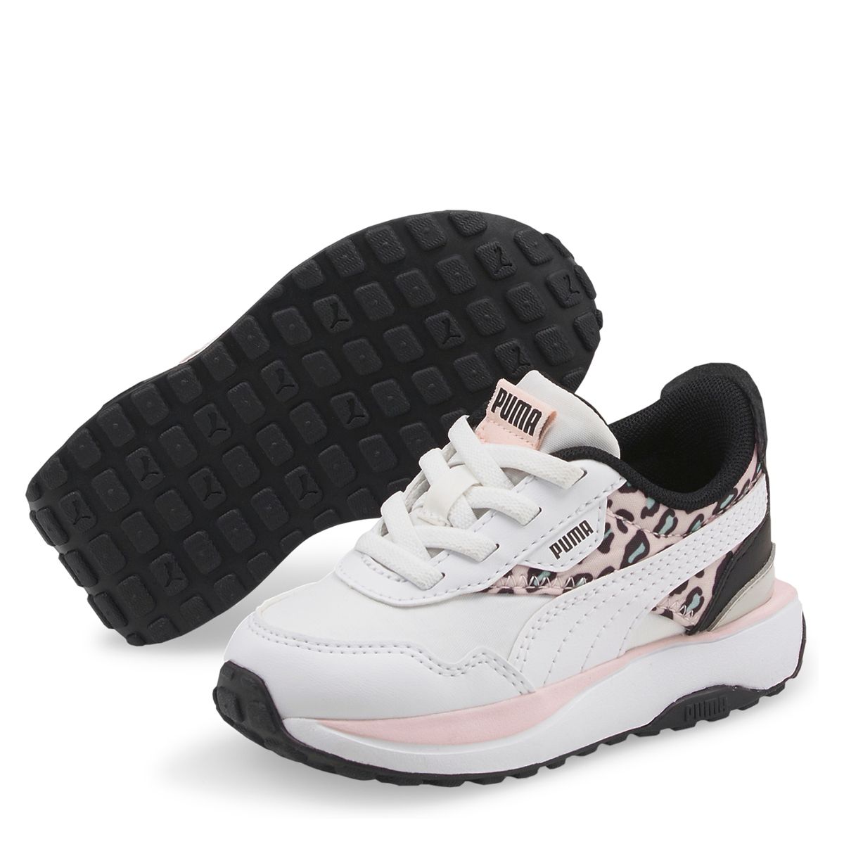 PUMA - Cruise Rider S Roar Zapatilla Urbana Niña Blanco