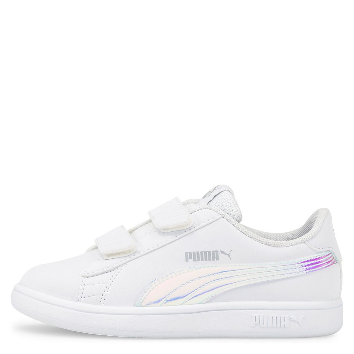 PUMA - Smash v2 Holo V PS Zapatilla Urbana Niña Blanca