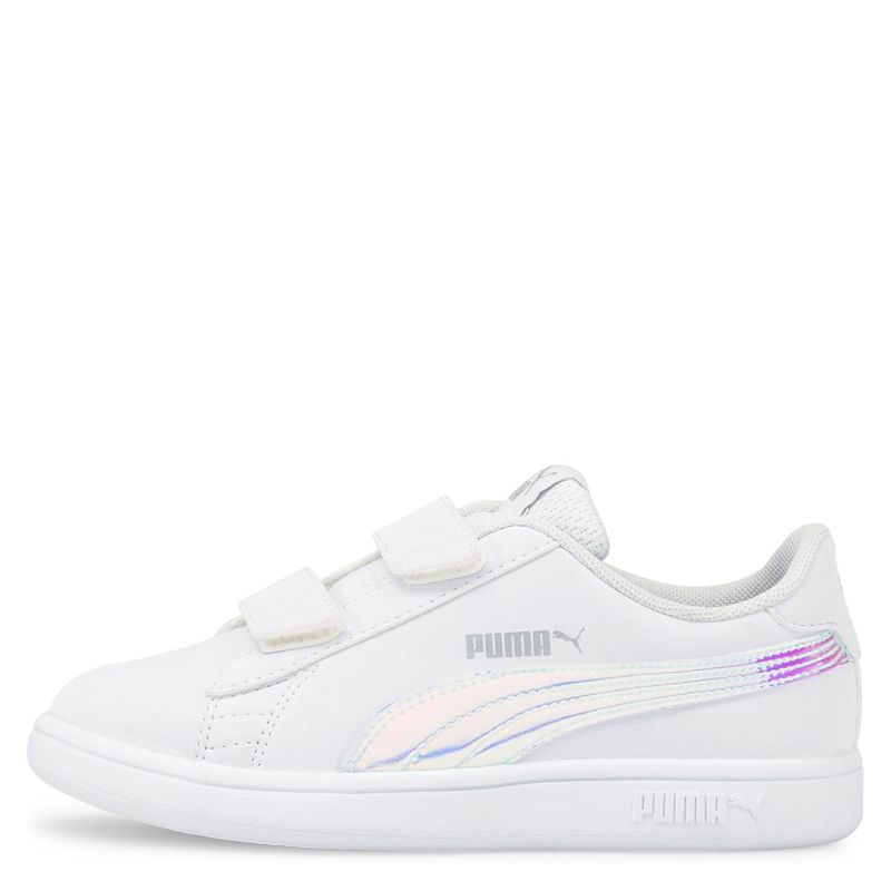 Puma - Smash v2 Holo V PS Zapatilla Urbana Niña Blanca