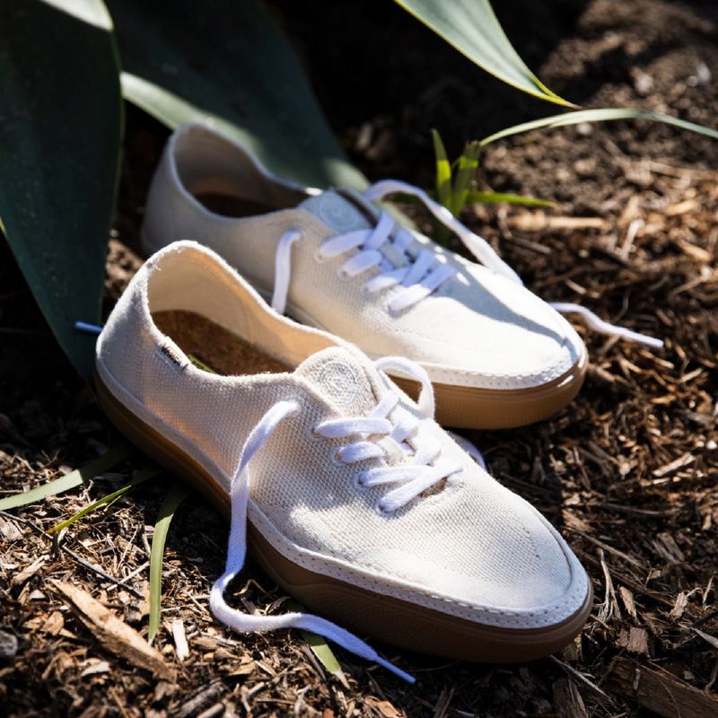 VANS - Circle Vee Natural/Gum Zapatilla Urbana Mujer Beige Vans