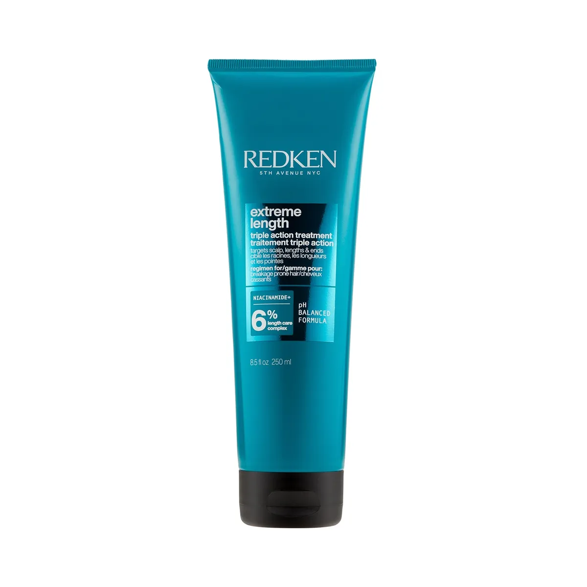 REDKEN - Máscara de Tratamiento Fortalecedor de Largos Cabello Quebradizo Triple Action Extreme Length 250ml Redken