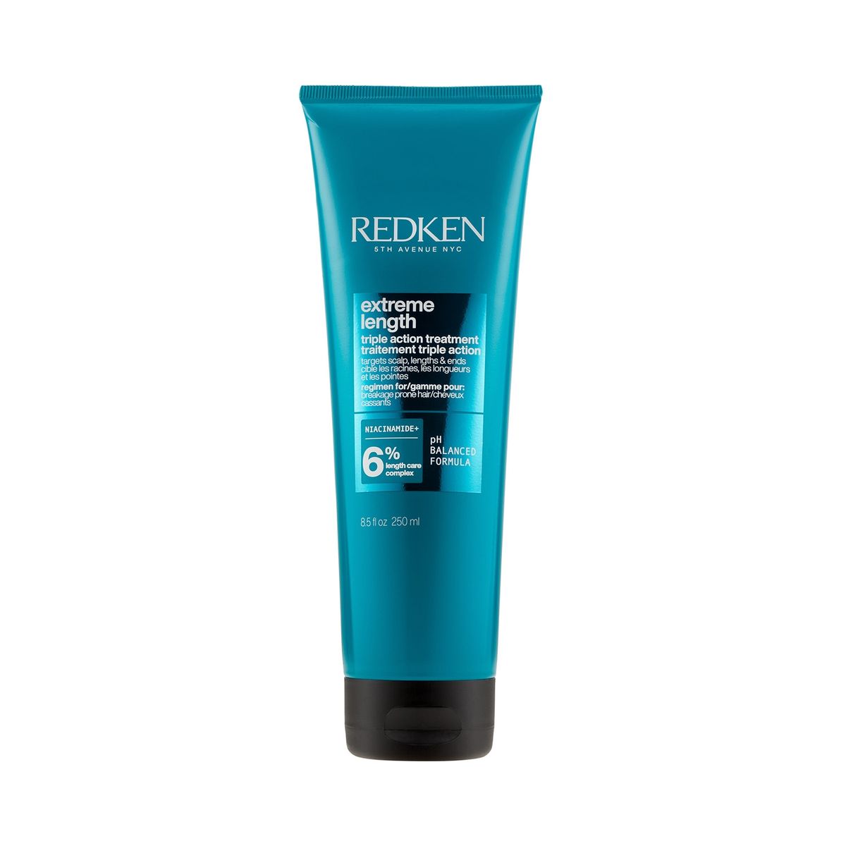 REDKEN - Máscara de Tratamiento Fortalecedor de Largos Cabello Quebradizo Triple Action Extreme Length 250ml Redken